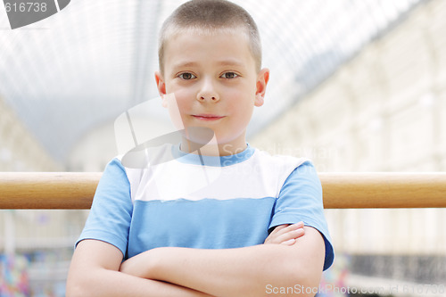 Image of Boy hands folded