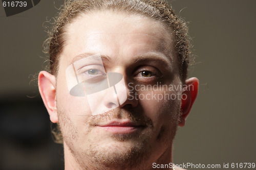 Image of Unshaven man face