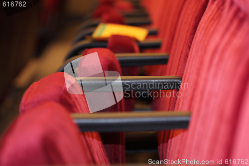 Image of Raw of chairs in cinema