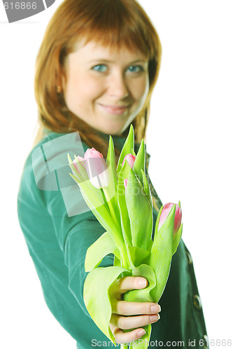 Image of Pink tulips