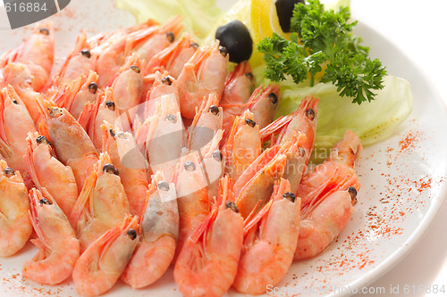 Image of Cooked shrimps