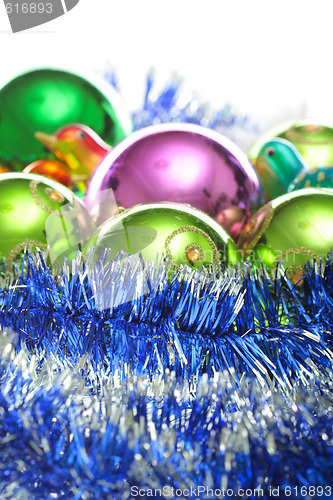 Image of Various Christmas balls