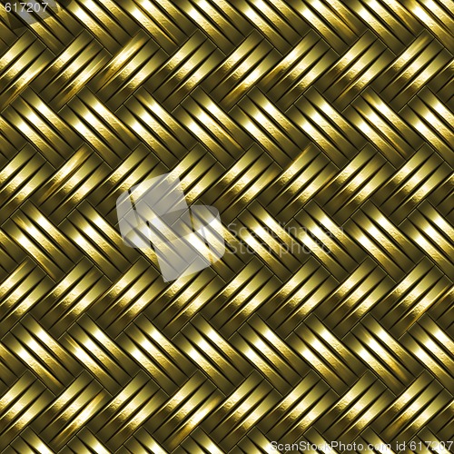 Image of woven gold background
