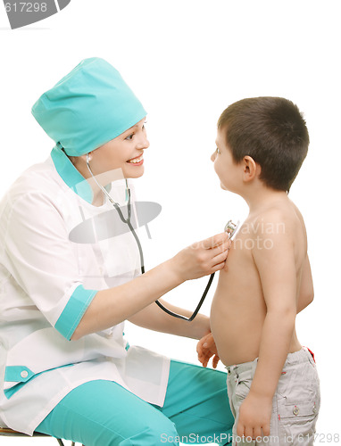 Image of Boy and doctor