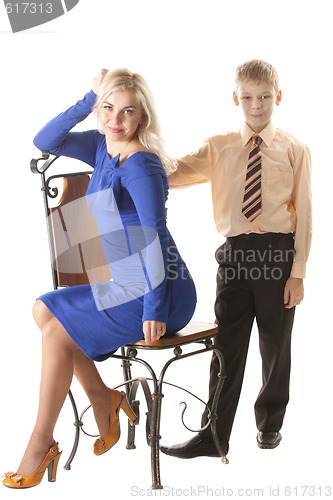 Image of Mother and son
