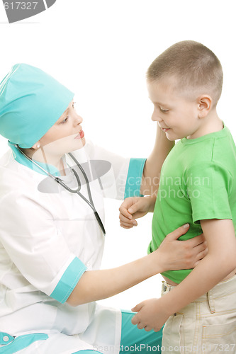 Image of Boy and doctor