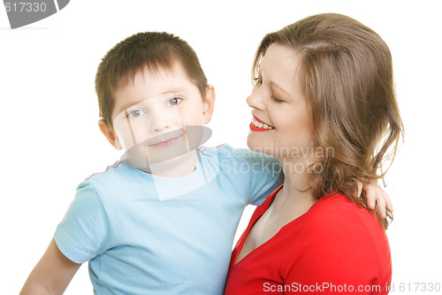 Image of Mommy looking at son