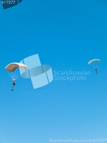 Image of Group of parachutists