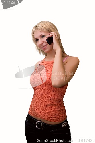 Image of GIRL TALKING ON THE PHONE