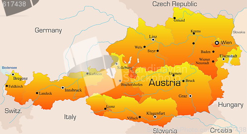 Image of austria map
