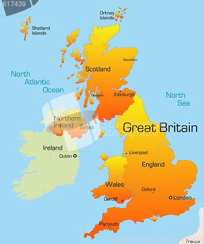 Image of map of United Kingdom