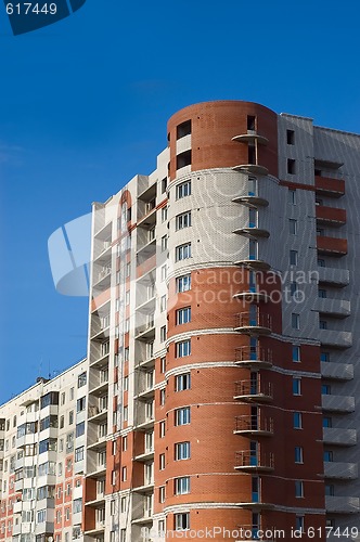 Image of House of red and white bricks 