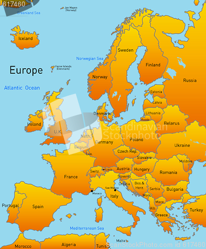 Image of Map of europe