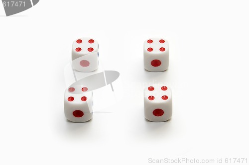 Image of Four on dices