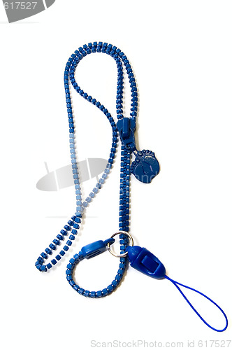 Image of Blue zipper