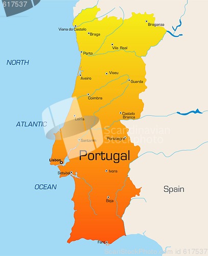 Image of portugal map