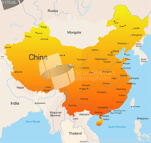 Image of china map