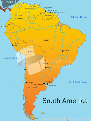 Image of Map of north america