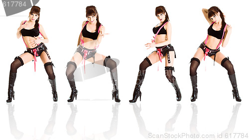 Image of young female dancer perfoming