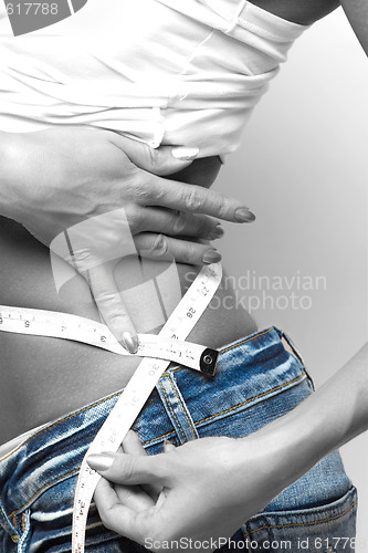 Image of measuring waist