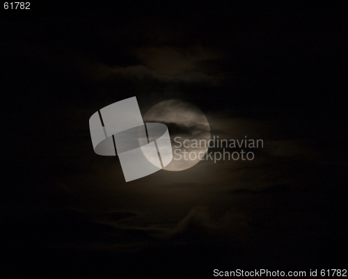 Image of cloudy full moon