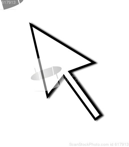 Image of Cursor Arrow Mouse Black Line