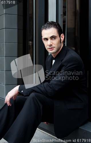 Image of Business man sitting