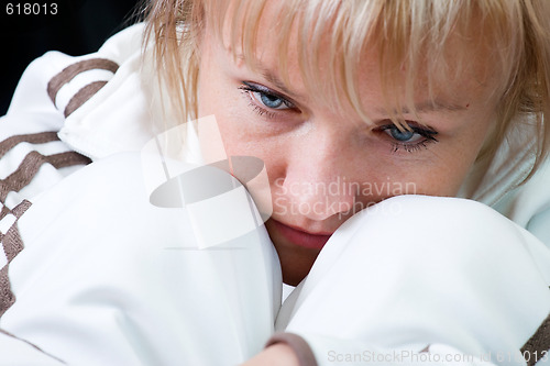 Image of sad woman