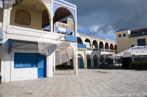 Image of town square essaouira morocco
