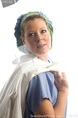 Image of female nurse  studio portrait