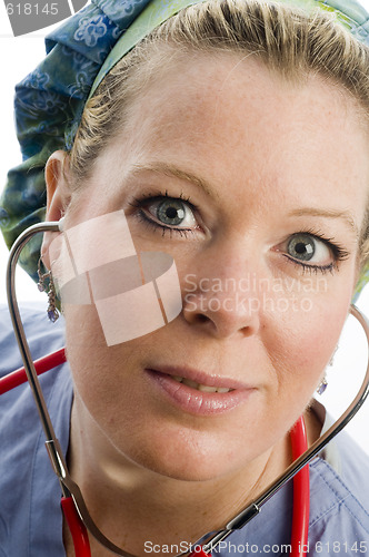 Image of female nurse head shot with clothing