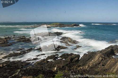 Image of rocks and waves