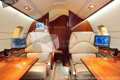 Image of Interior of jet plane