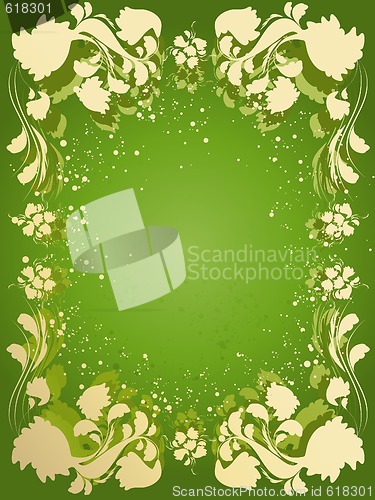 Image of Vector floral frame