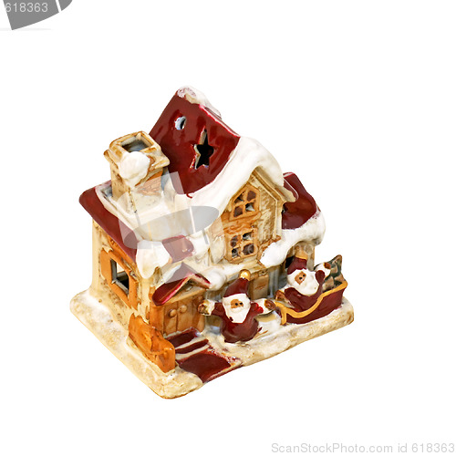 Image of Santa house angle