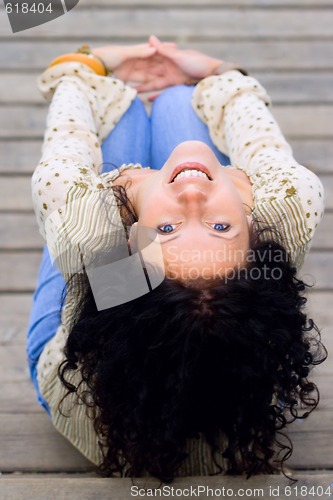 Image of beautiful brunet woman