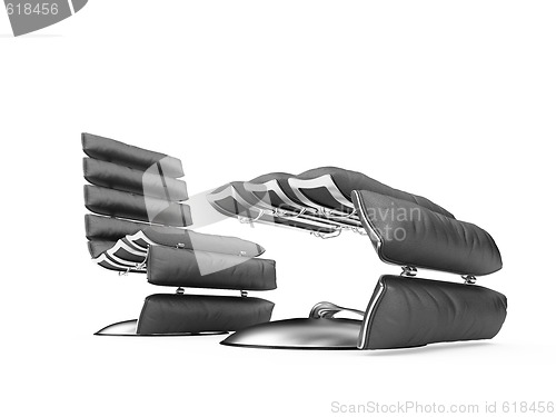 Image of Sofa over white background