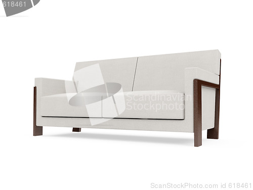 Image of Sofa over white background