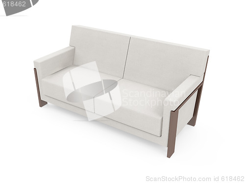 Image of Sofa over white background