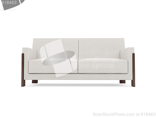 Image of Sofa over white background