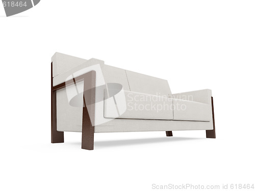 Image of Sofa over white background