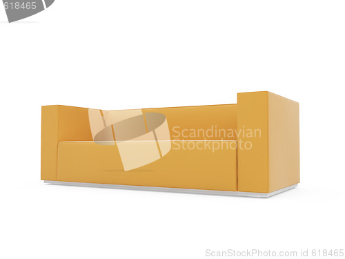 Image of Sofa over white background