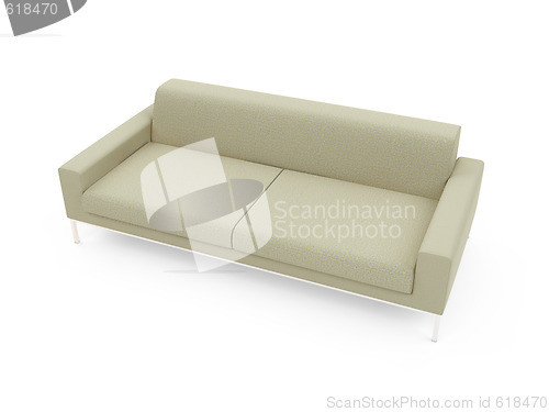 Image of Sofa over white background