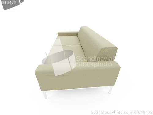 Image of Sofa over white background