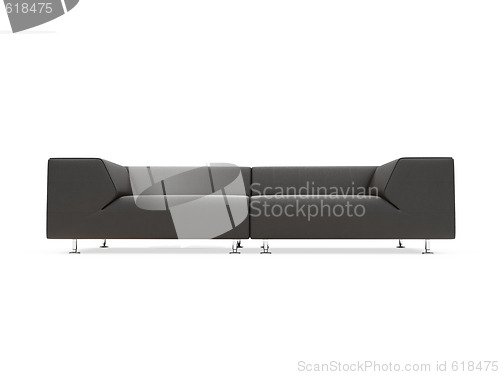 Image of Sofa over white background