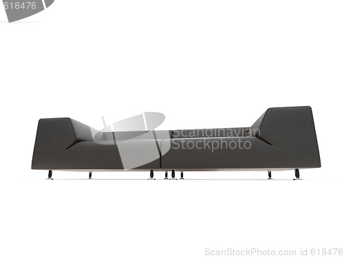 Image of Sofa over white background