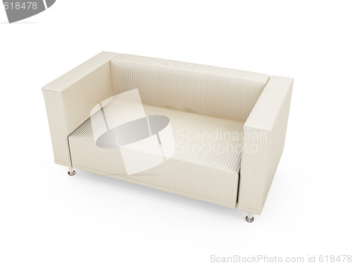 Image of Sofa over white background