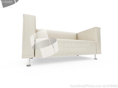 Image of Sofa over white background