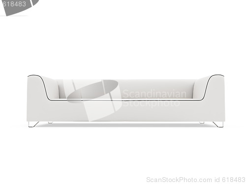 Image of Sofa over white background