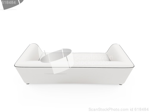 Image of Sofa over white background